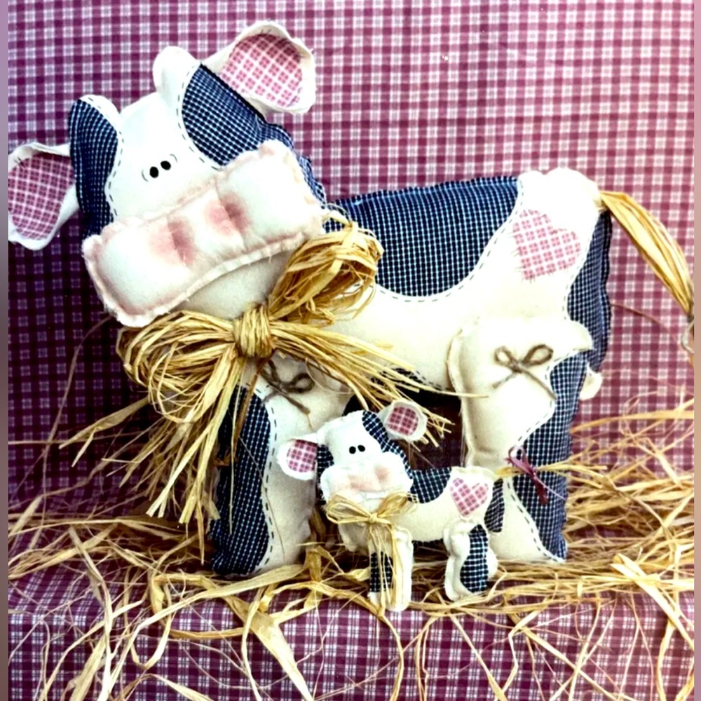 COPY - PATTERN Stuff-n-Stitches~ Beefy Buddies~ Cow Dolls NEW!